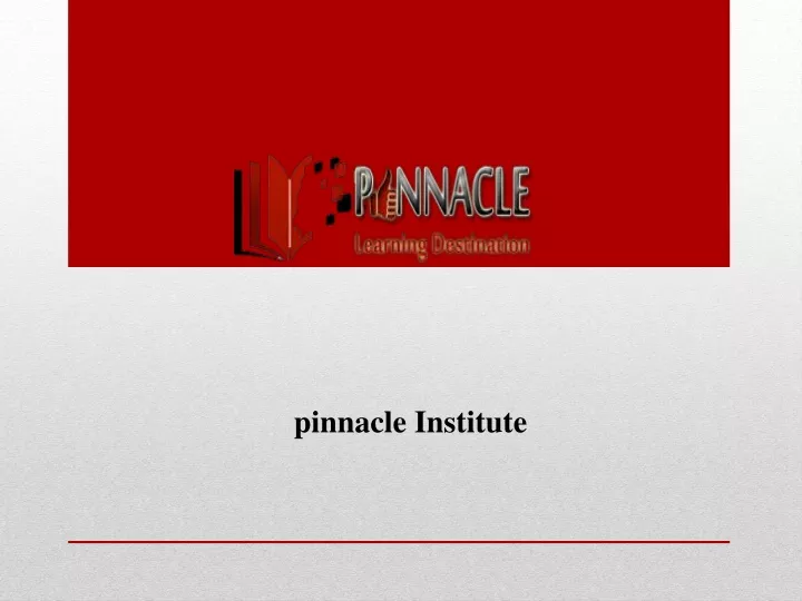 pinnacle institute