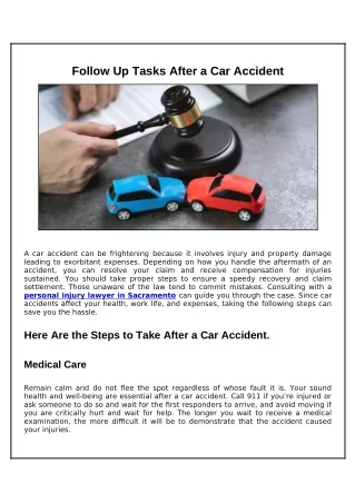 What to Do After a Car Crash: a Step-by-step Guide