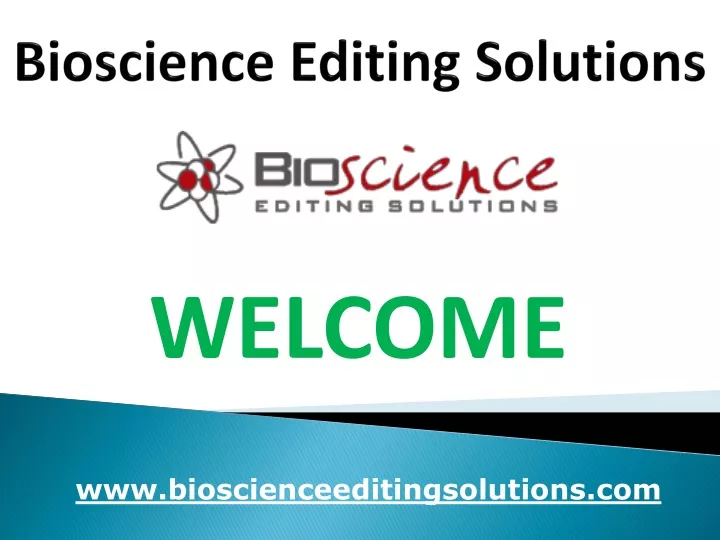 bioscience editing solutions