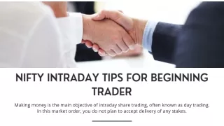 Nifty Intraday Tips for Beginning Traders