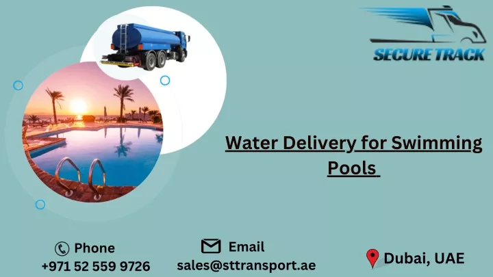 water delivery for swimming pools