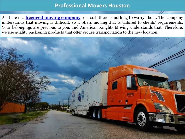 professional movers houston