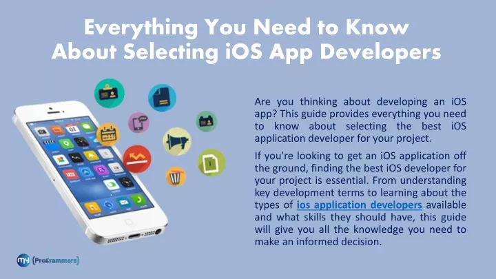 everything you need to know about selecting ios app developers