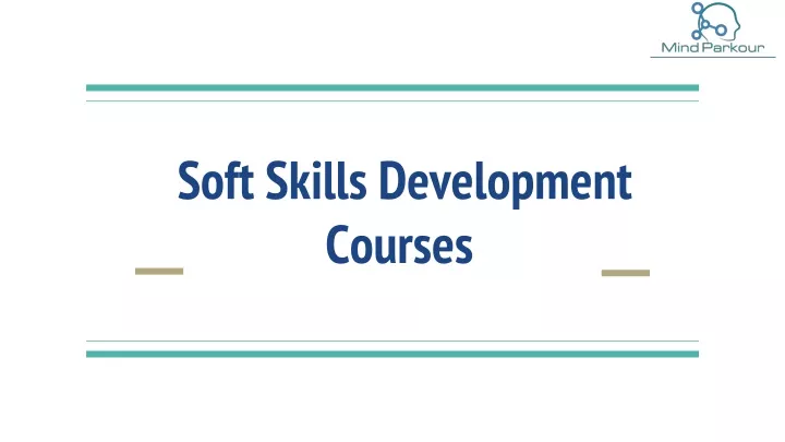 soft skills development courses