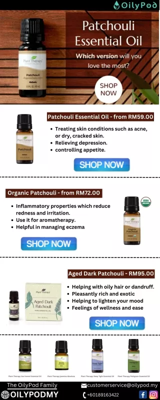 Patchouli Essential Oil - OilyPod