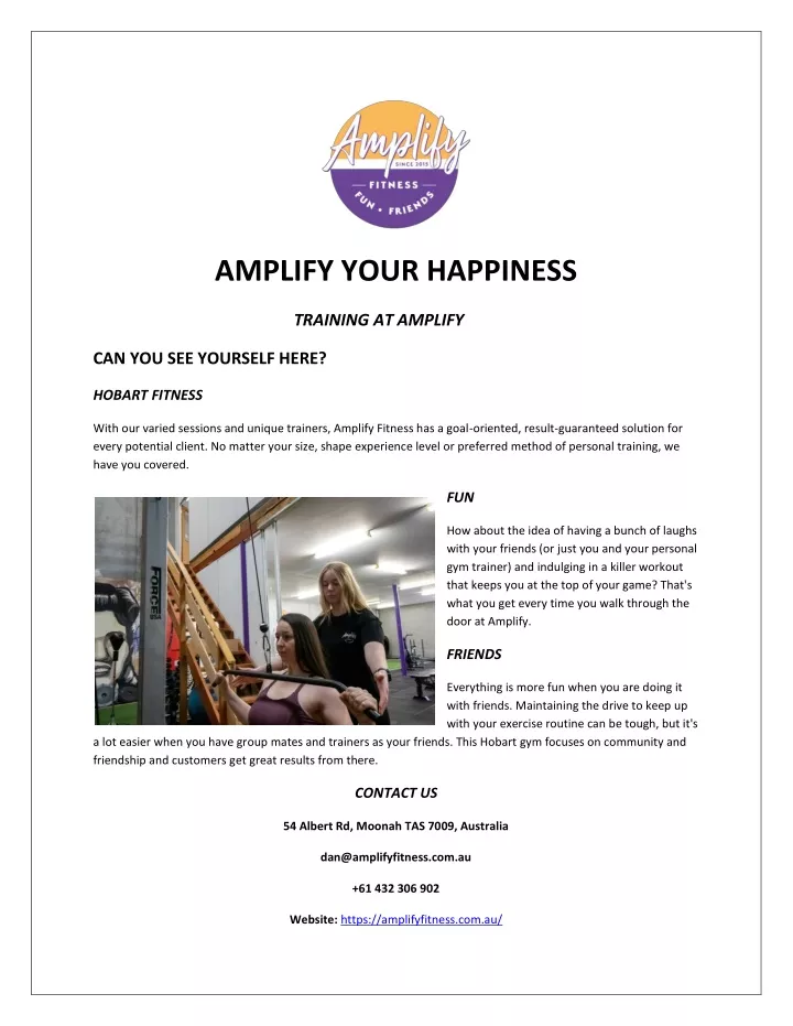 amplify your happiness