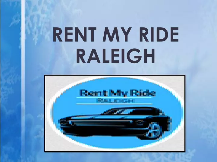 rent my ride raleigh