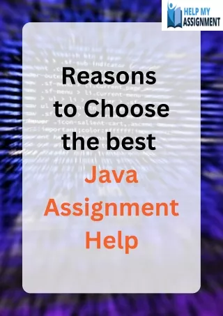 Reasons to Choose the best Java Assignment Help