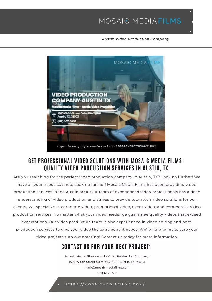 austin video production company