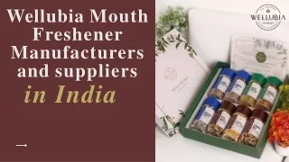 Wellubia Mouth Freshener Manufacturers and suppliers