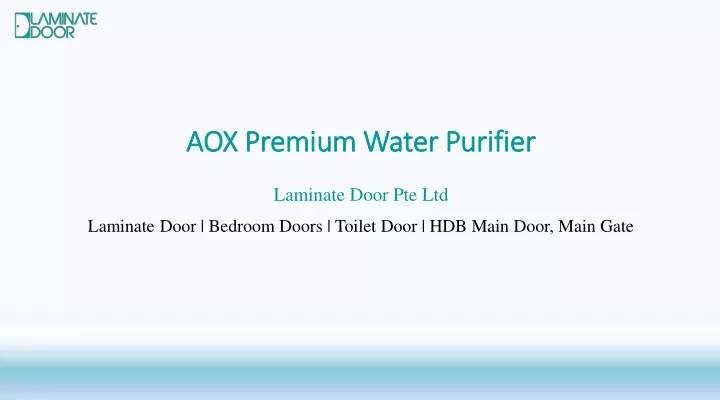 aox premium water purifier