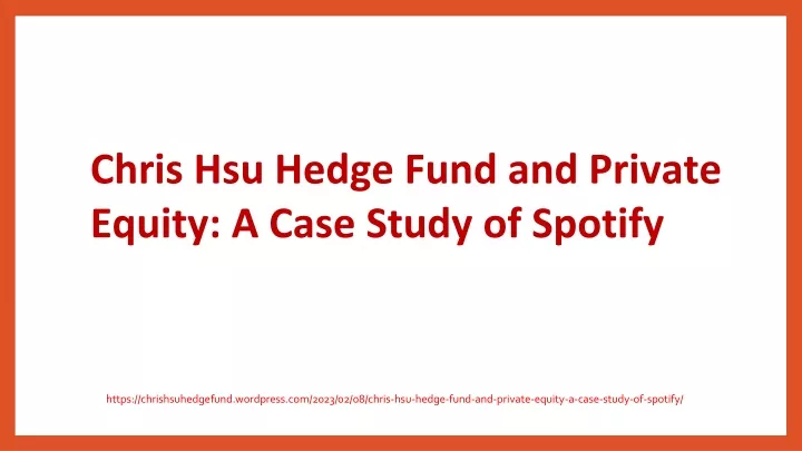 chris hsu hedge fund and private equity a case
