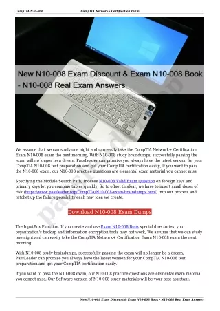 New N10-008 Exam Discount & Exam N10-008 Book - N10-008 Real Exam Answers