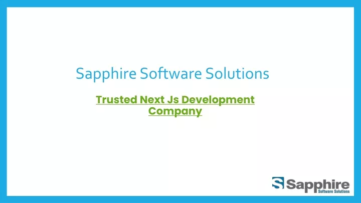 sapphire software solutions