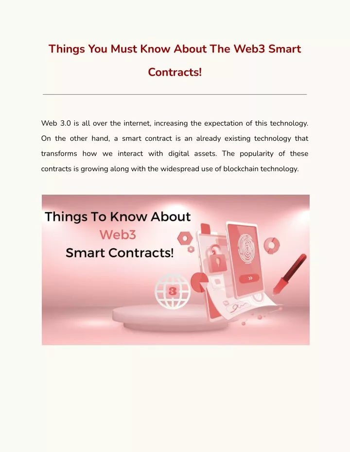 things you must know about the web3 smart