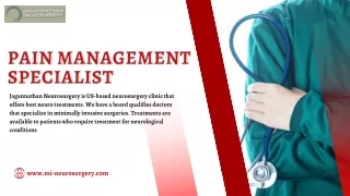 Pain Management Specialists At Jagannathan Neurosurgery