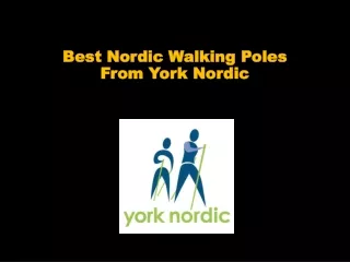 Best Nordic Walking Poles From York Nordic