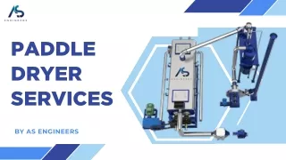 paddle dryer services