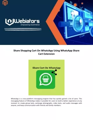 share shopping cart on whatsapp using whatsapp