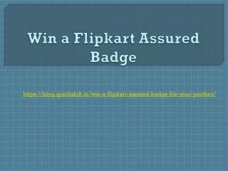 https blog quickshift in win a flipkart assured