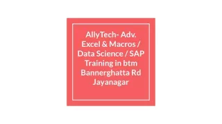 ERP ABAP Course In Bangalore