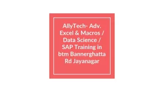 ERP ABAP Course In Bangalore