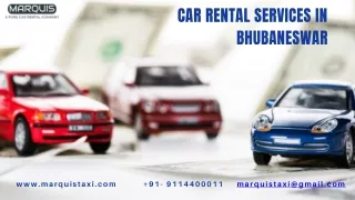 Car Rental Services in Bhubaneswar