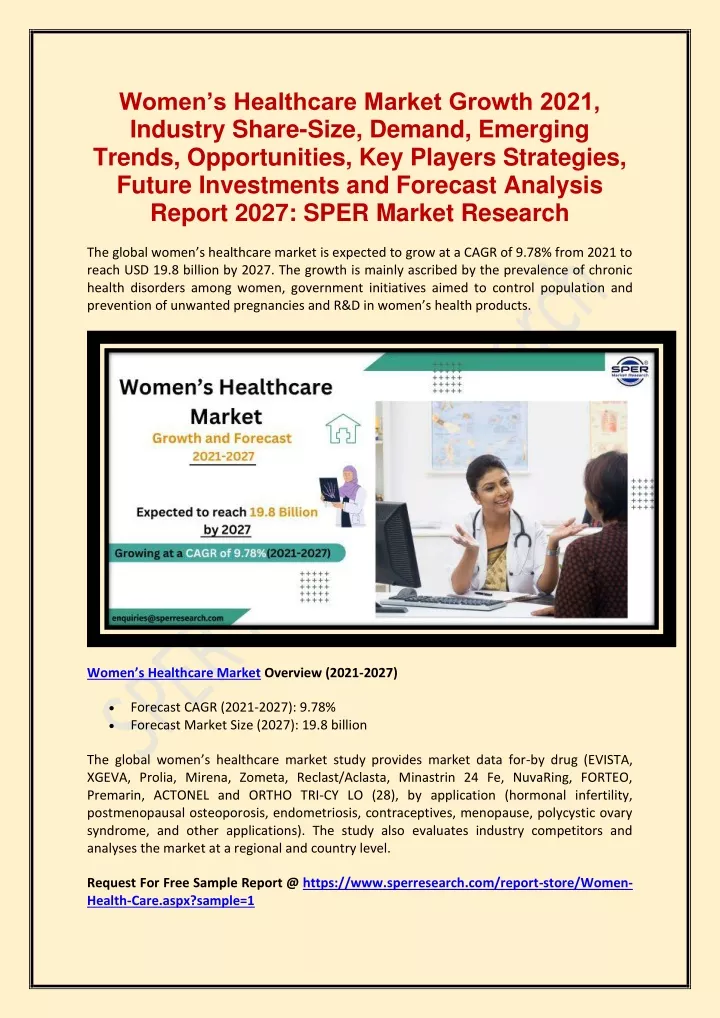 women s healthcare market growth 2021 industry
