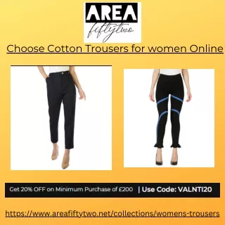 Cotton Trousers For Women