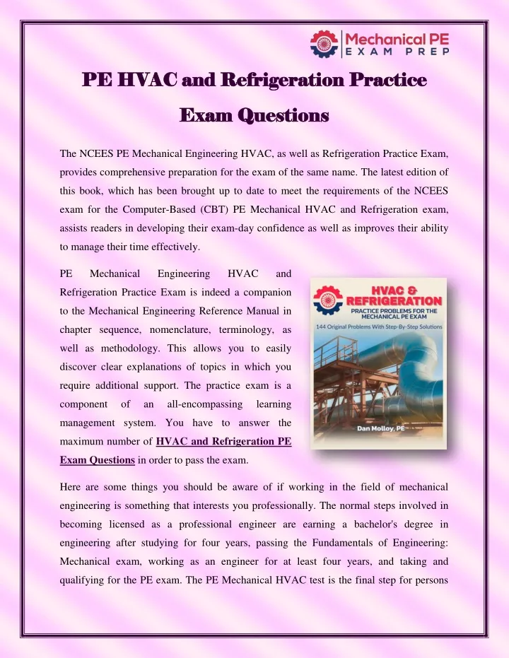 pe hvac and refrigeration practic pe hvac