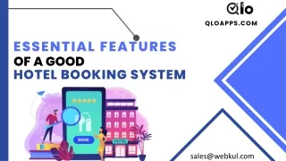 essential feature of good hotel booking system