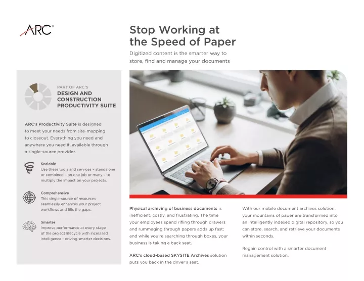 stop working at the speed of paper digitized