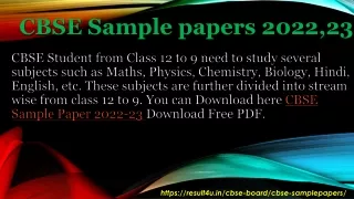 CBSE Class 10th Sample Paper 2022-23