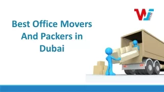 Office Movers and Packers in Dubai