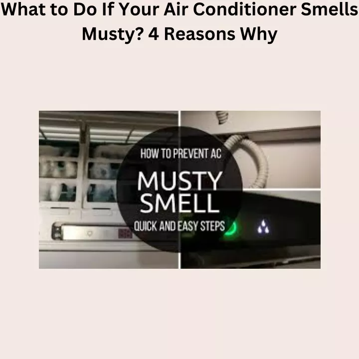 what to do if your air conditioner smells musty