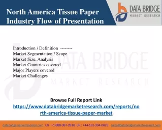 North America Tissue Paper Market Scope