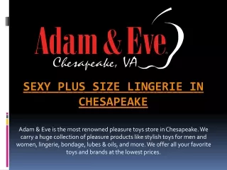 Sexy Lingerie for Plus Size Women in Chesapeake