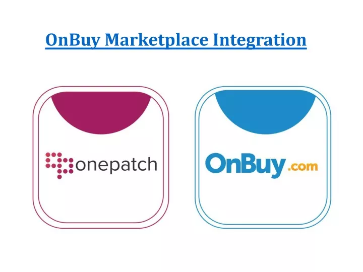 onbuy marketplace integration