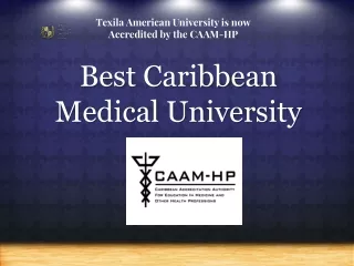 Texila American University is Accredited by CAAM-HP