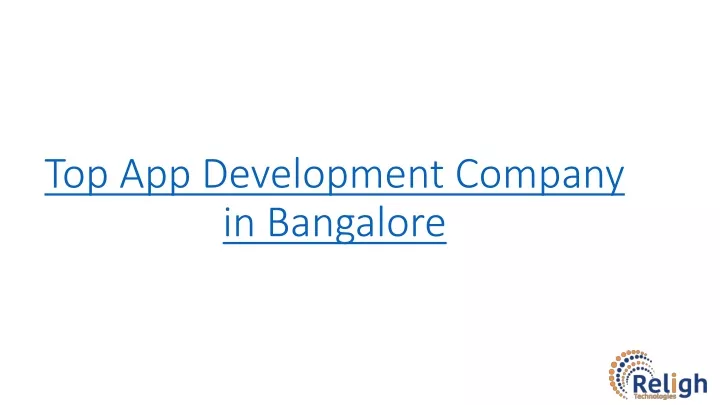 top app development company in bangalore