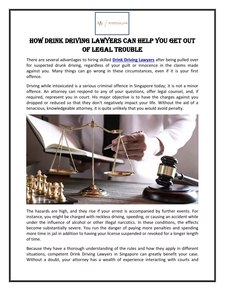 how drink driving lawyers can help