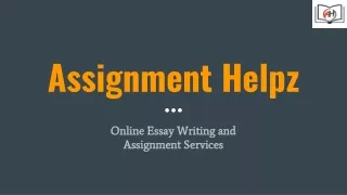 No.1 Assignment assistance online