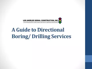 a guide to directional boring drilling services