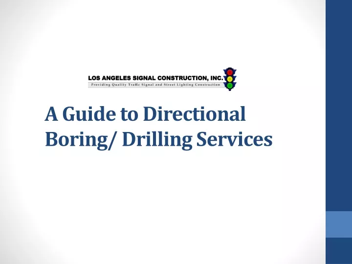 a guide to directional boring drilling services