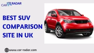 BEST SUV COMPARISON SITE IN UK