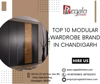 Top 10 modular wardrobe brand in Chandigarh | Regalo Kitchens