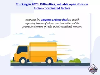 Durgapur Logistics Truck