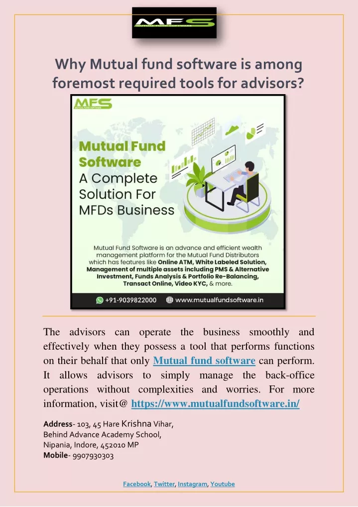 why mutual fund software is among foremost