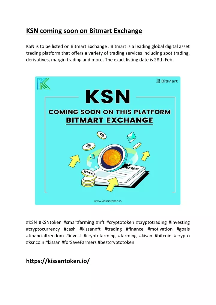 ksn coming soon on bitmart exchange