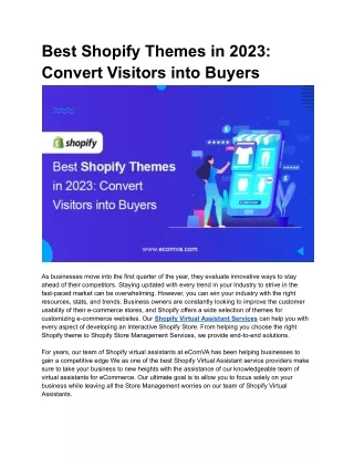 best shopify themes in 2023 convert visitors into